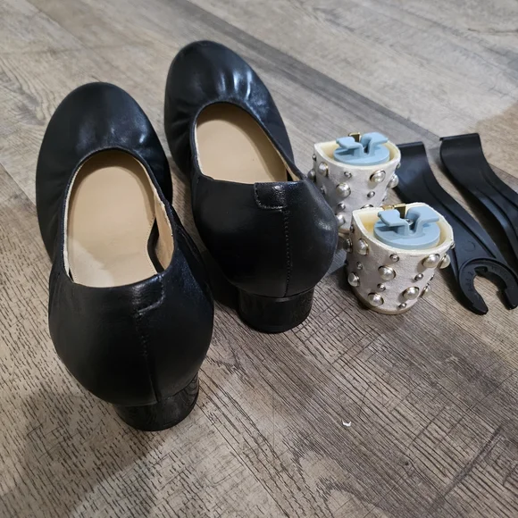 Pashion Footwear Black Ballet Pump 8 - Picture 4 of 5